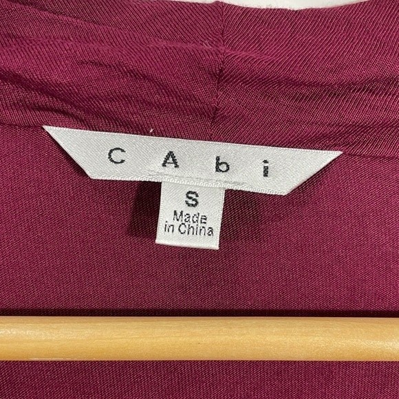 CAbi Style 535 Burgundy Draped Neck Top - Picture 6 of 9